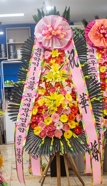 축하화환 실배송 사진 - 배송지역 서울